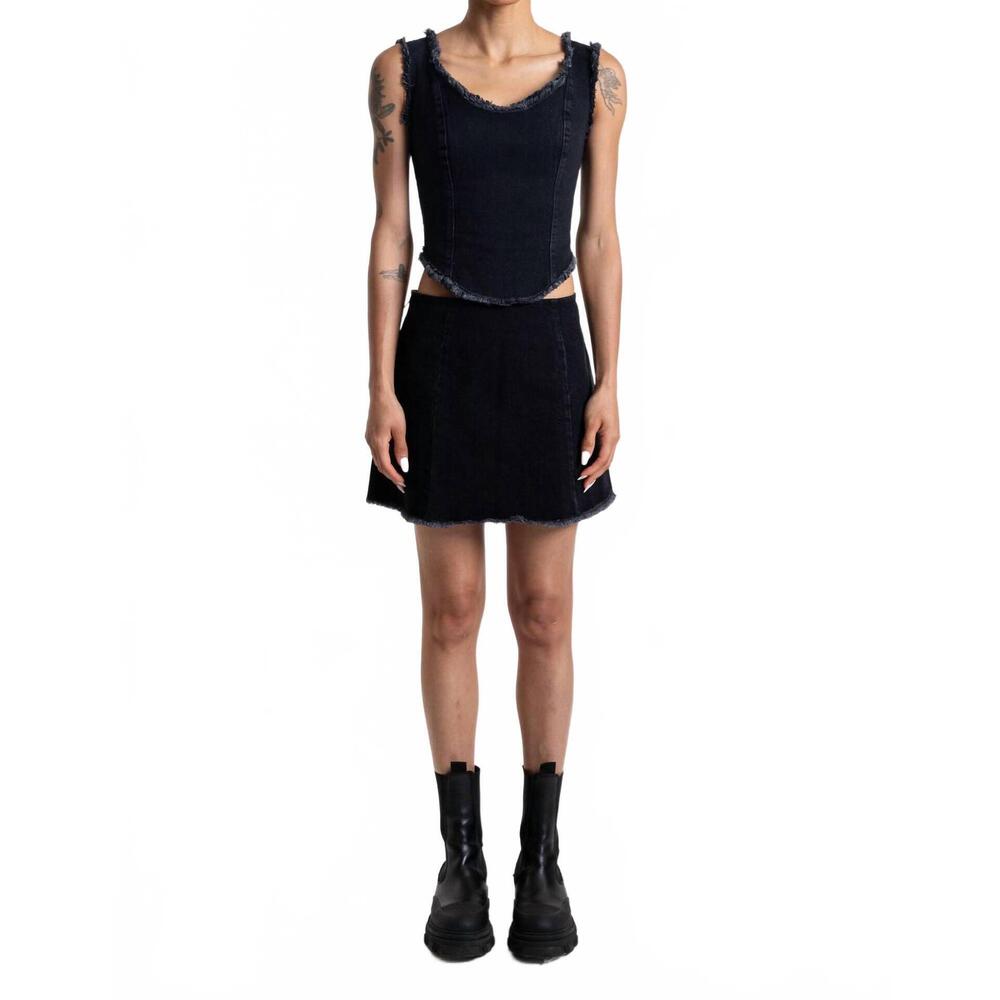 NEW PERMANENT VACATION view mini skirt in black